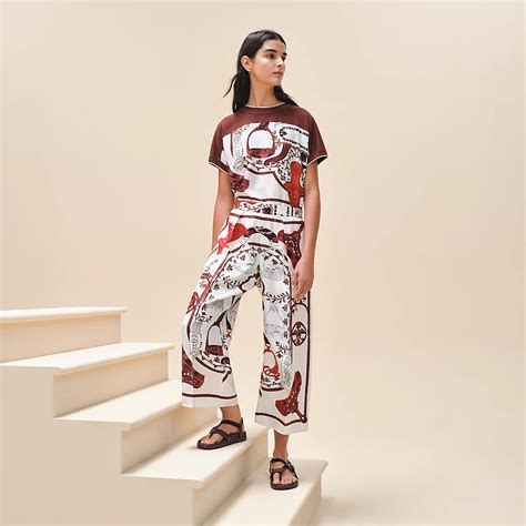 hermes pajama set|hermes trousers for women.